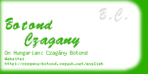 botond czagany business card