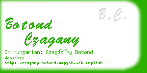 botond czagany business card